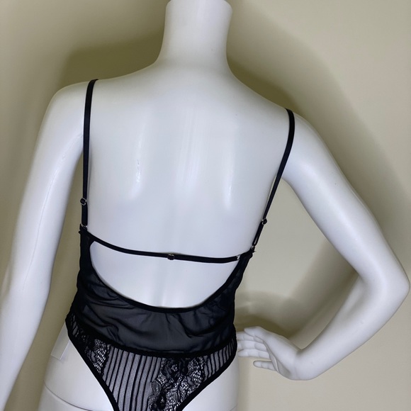 Black Tulle Bodysuit - Picture 3 of 3